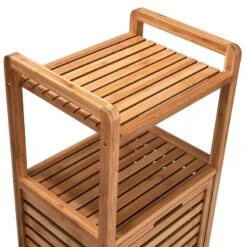 Étagère Avec Panier à Linge BIG BAMBOO -Butlers 1000337919 220301 070 DETAILS P000000001000337919