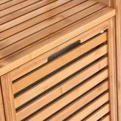 Étagère Avec Panier à Linge BIG BAMBOO -Butlers 1000337919 220301 071 DETAILS P000000001000337919