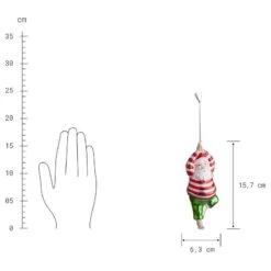 Décoration De Noël HANG ON Yoga Santa -Butlers 1000405452 230921 500 SKETCH DETAILS P000000001000405452 sketch